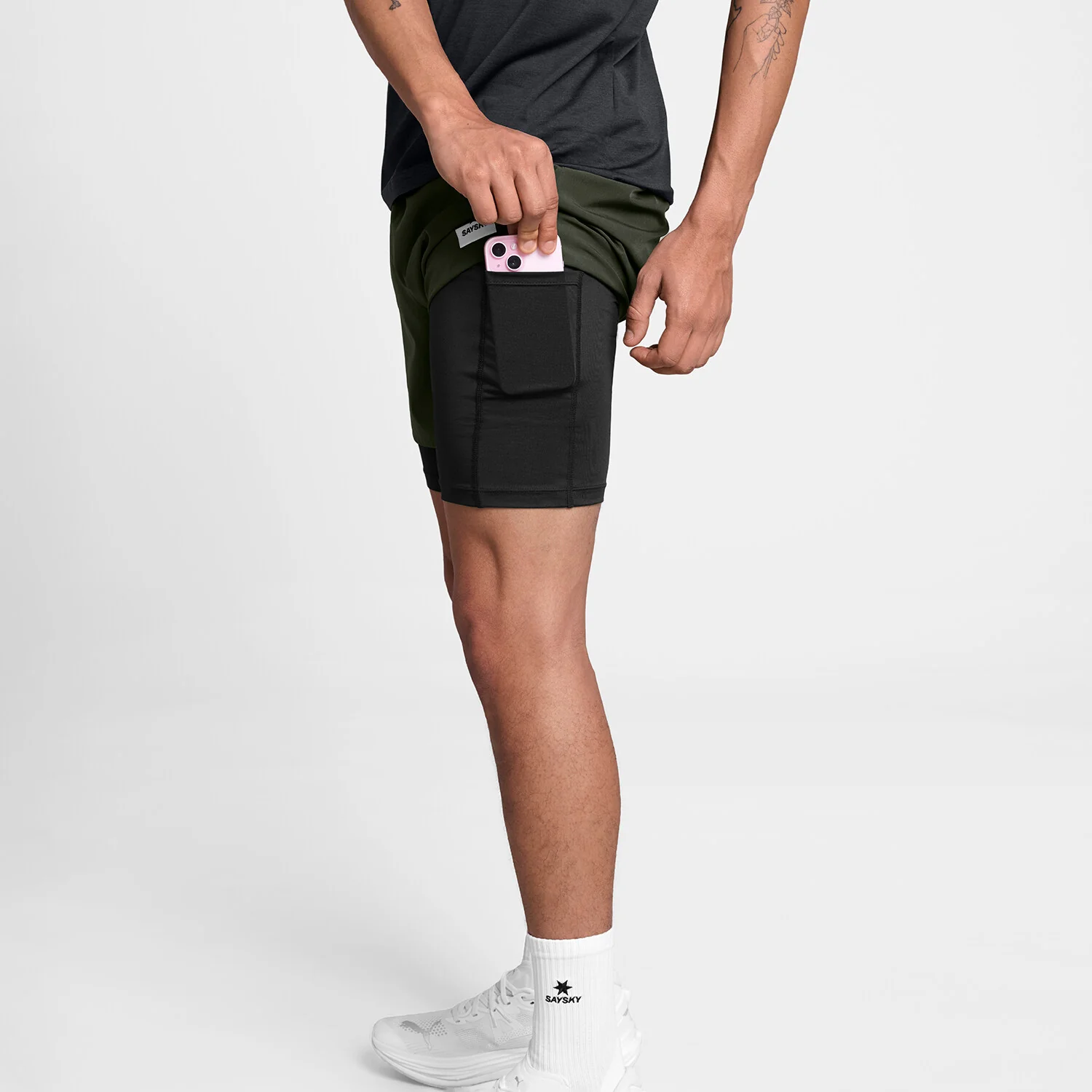 2 in 1 Pace Shorts 5'' - Image 4
