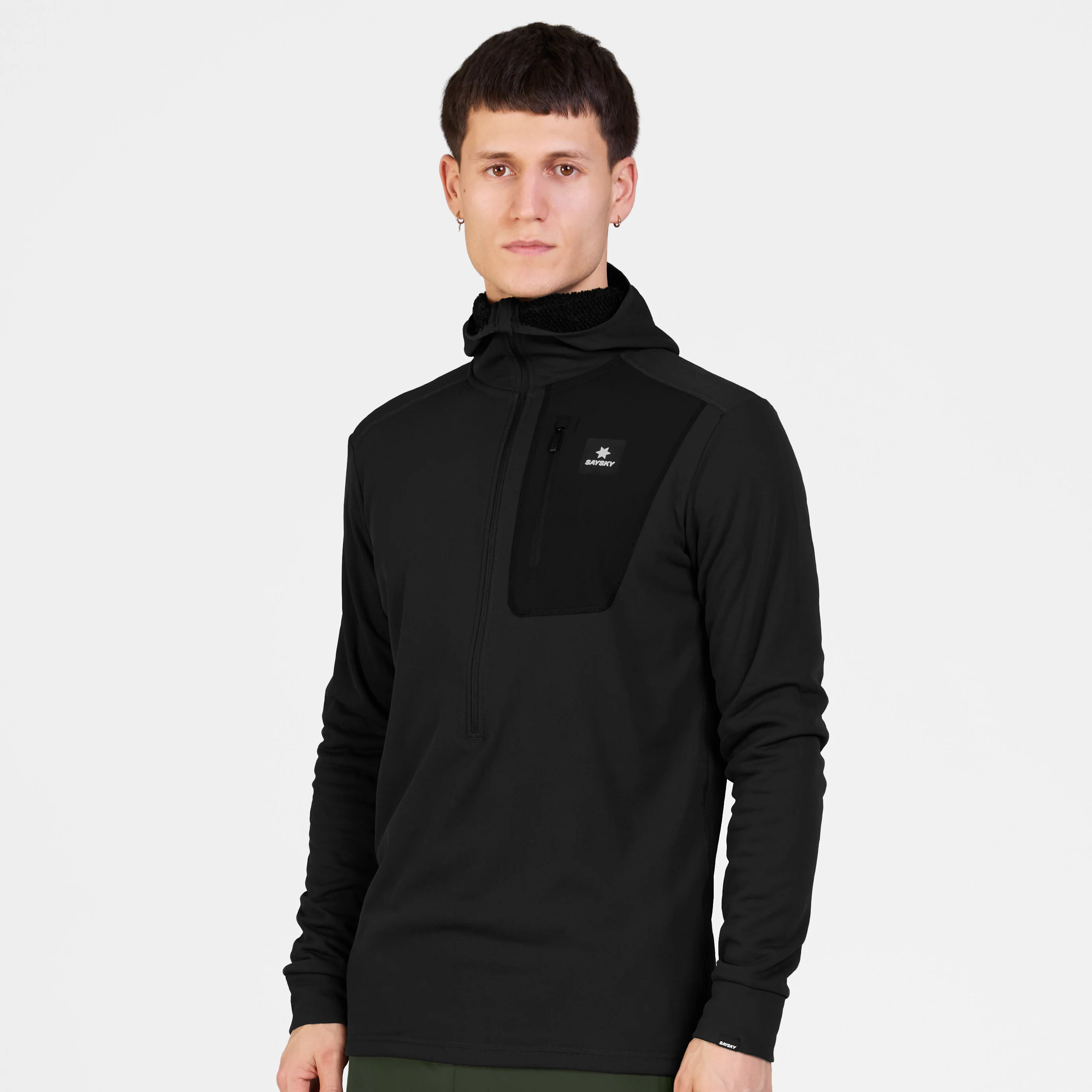Combat Half Zip Fleece Hoodie - Image 2