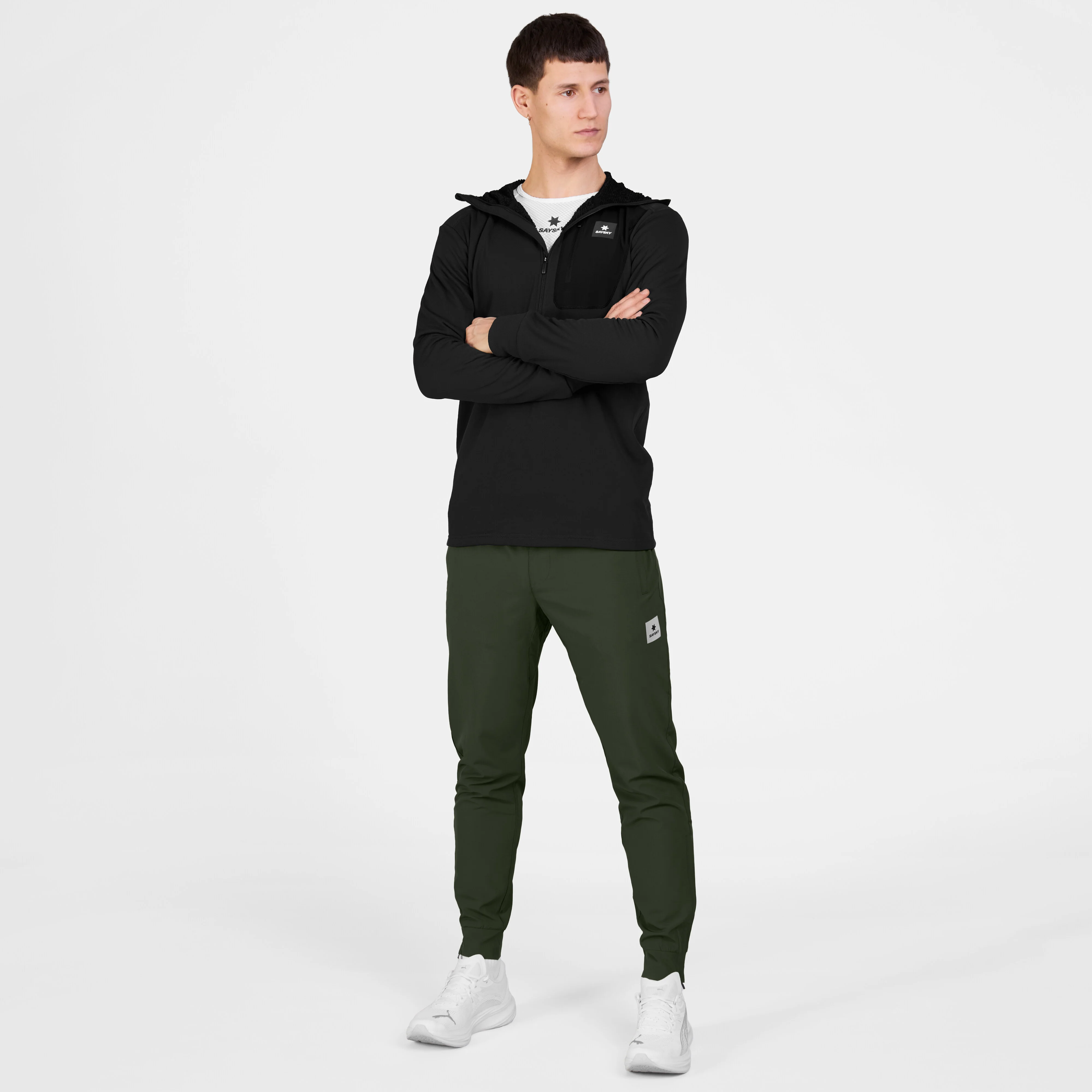 Combat Half Zip Fleece Hoodie - Image 4