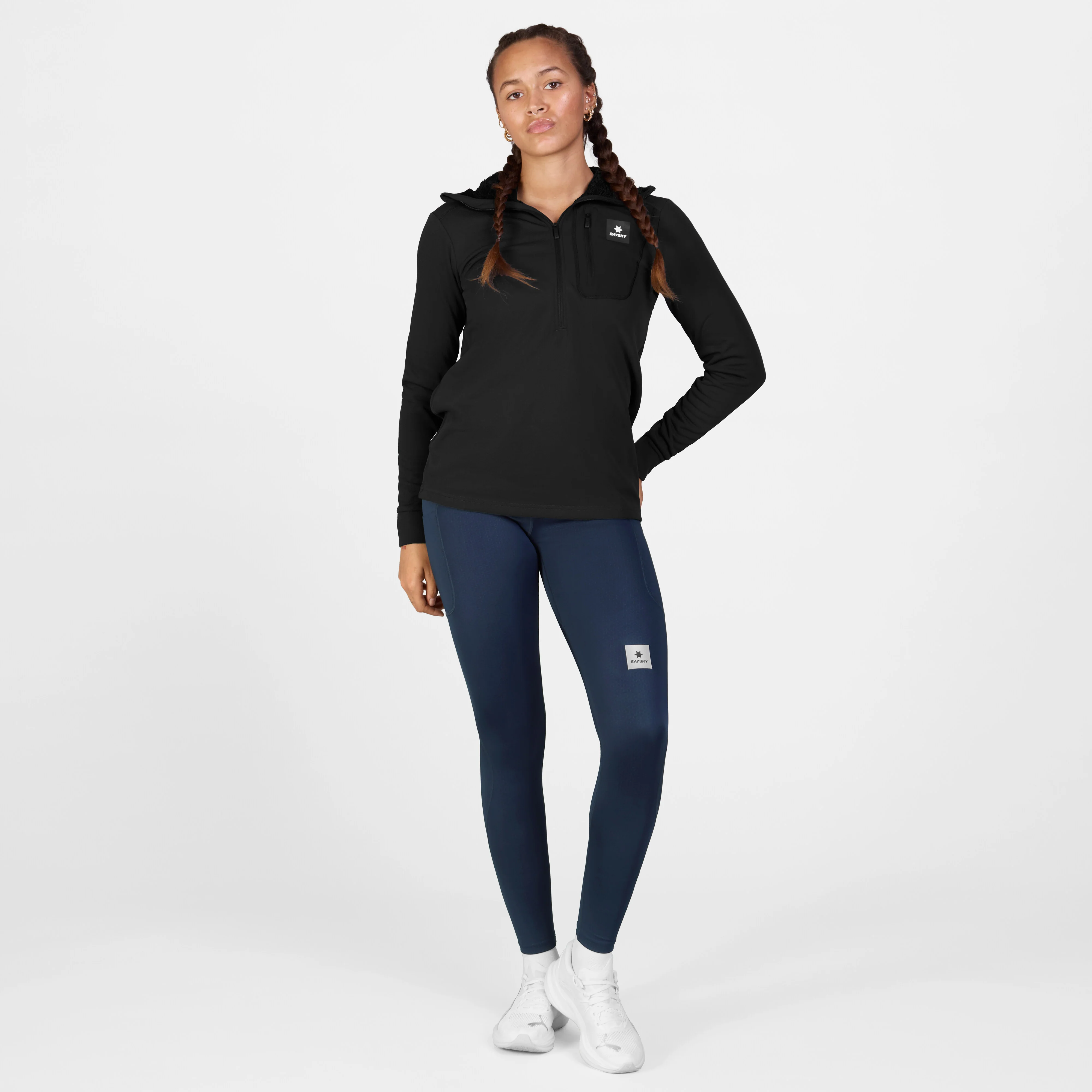 Combat Half Zip Fleece Hoodie - Image 4
